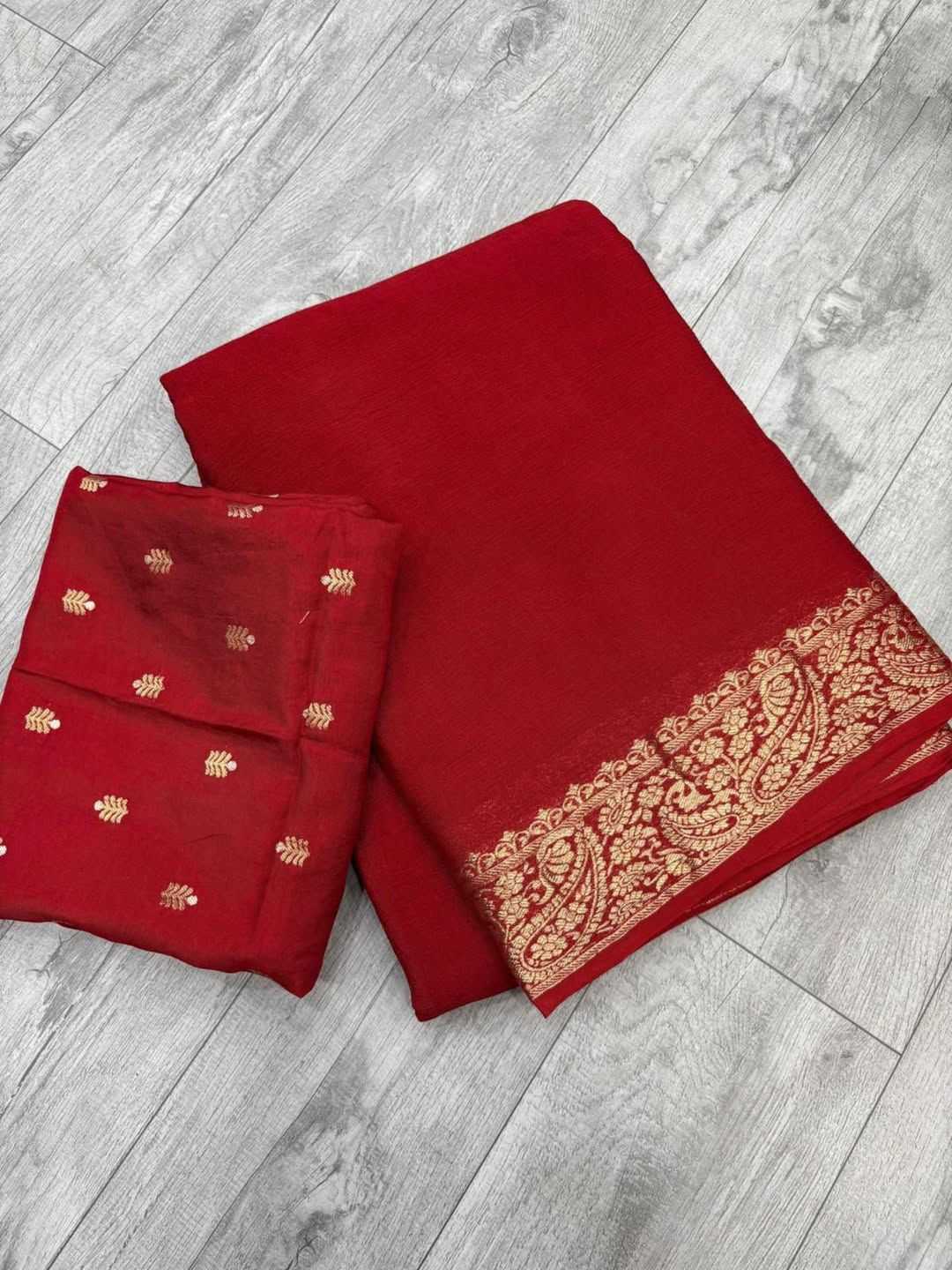 Ynf Pure Viscos RIN178 GAKKO Sarees Wholesale Georgette Sarees Jacquard Saree Viscose Saree Manufacturer