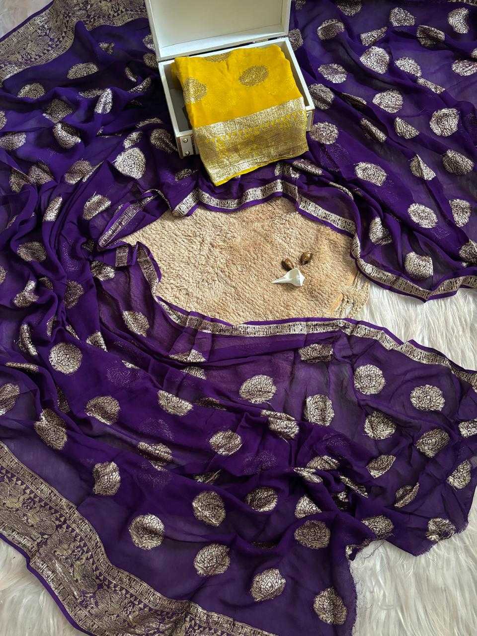 Ynf Pure Viscos RIN178 TINKE Sarees Wedding Collections Festive Collections Wholesale Georgette Sarees Zari Border Sarees Viscose Saree Manufacturer