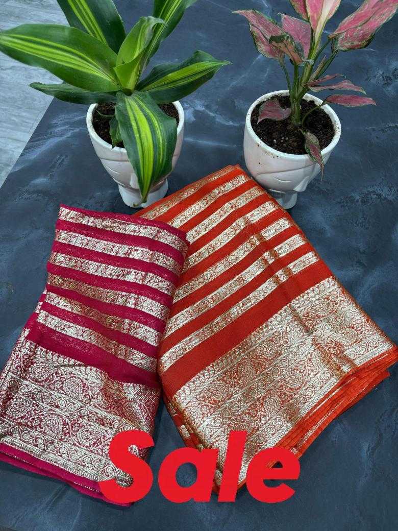 Ynf Pure Viscos RIN195 trending Sarees Wholesale Designer Sarees Georgette Sarees Viscose Saree Manufacturer