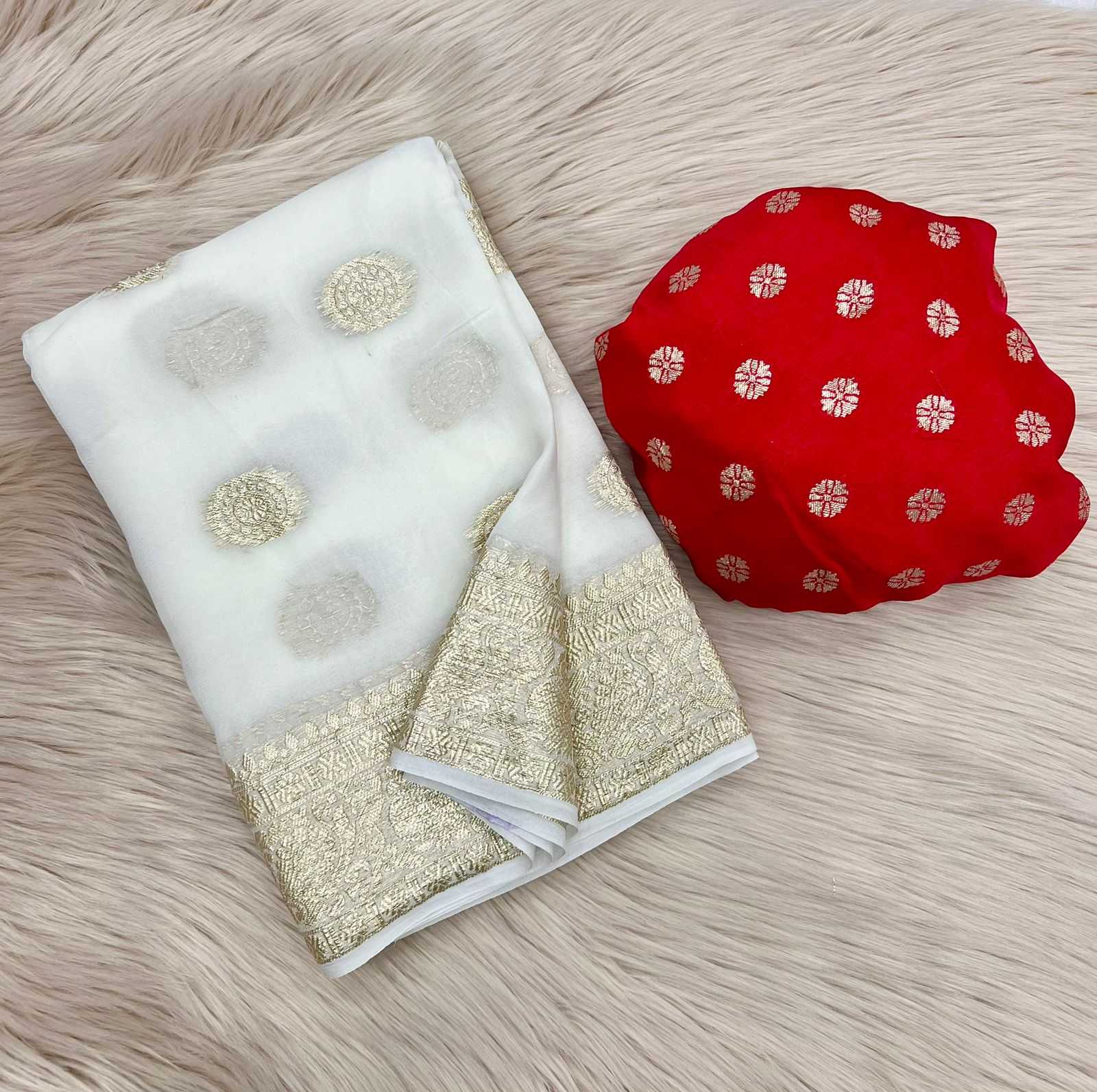 Ynf Pure Viscos RIN198 HALLO Sarees Wholesale Georgette Sarees Zari Border Sarees Viscose Saree Manufacturer