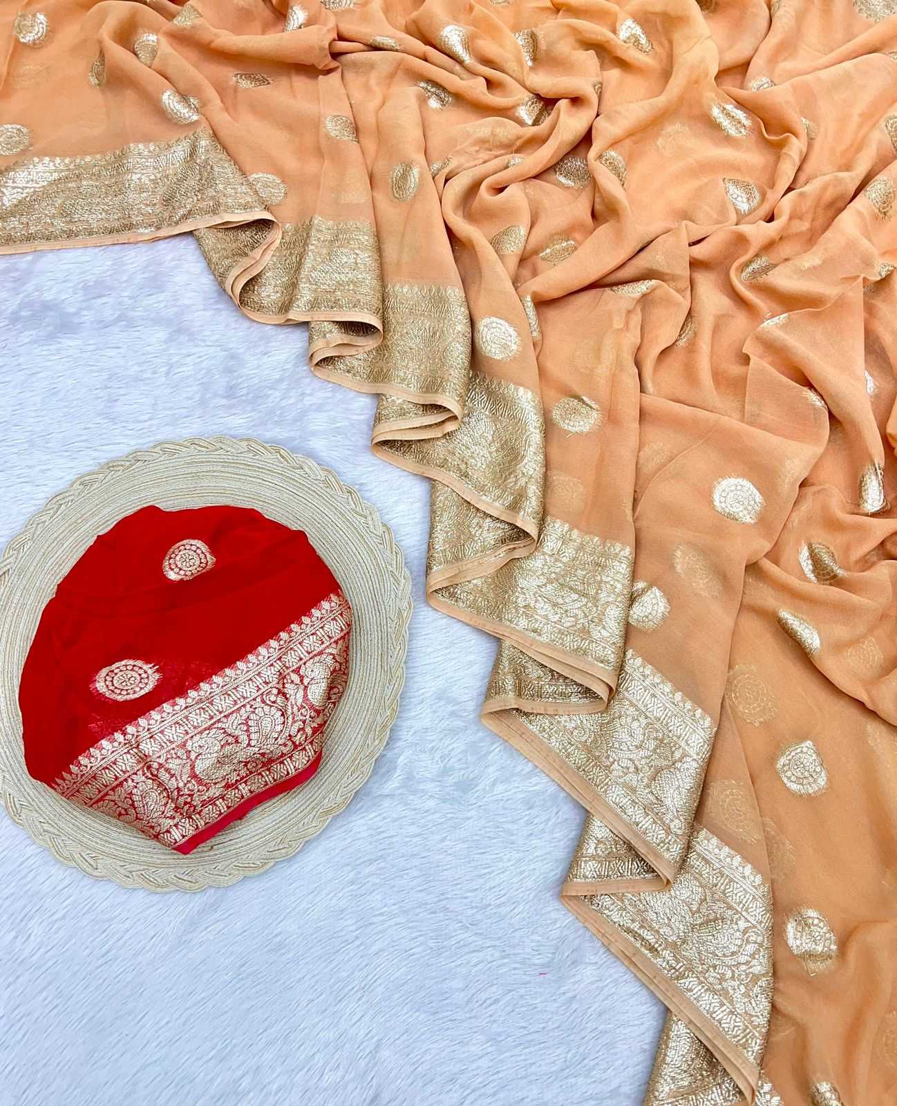 Ynf Pure Viscos RIN198 LATTI Sarees Wholesale Designer Sarees Georgette Sarees Viscose Saree Manufacturer
