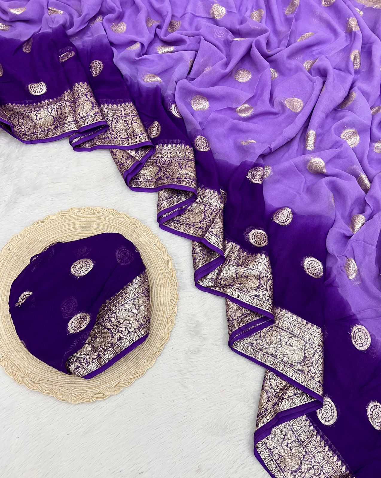 Ynf Pure Viscos RIN198 LATTI Sarees Wholesale Designer Sarees Georgette Sarees Viscose Saree Manufacturer