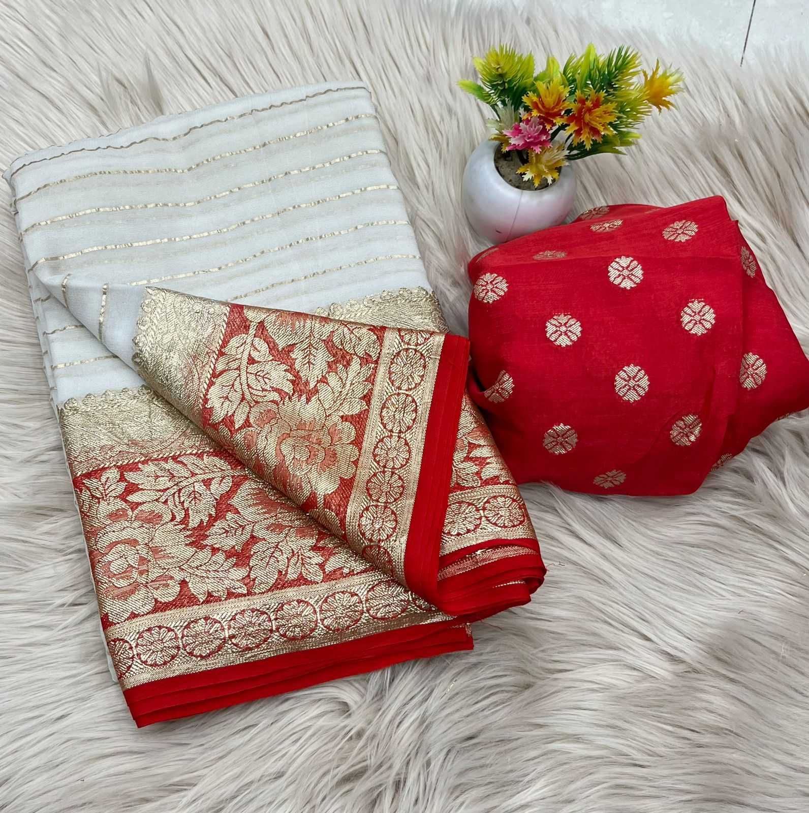 Ynf Pure Viscos RIN198 NAINA Sarees Wholesale Georgette Sarees Zari Border Sarees Viscose Saree Manufacturer