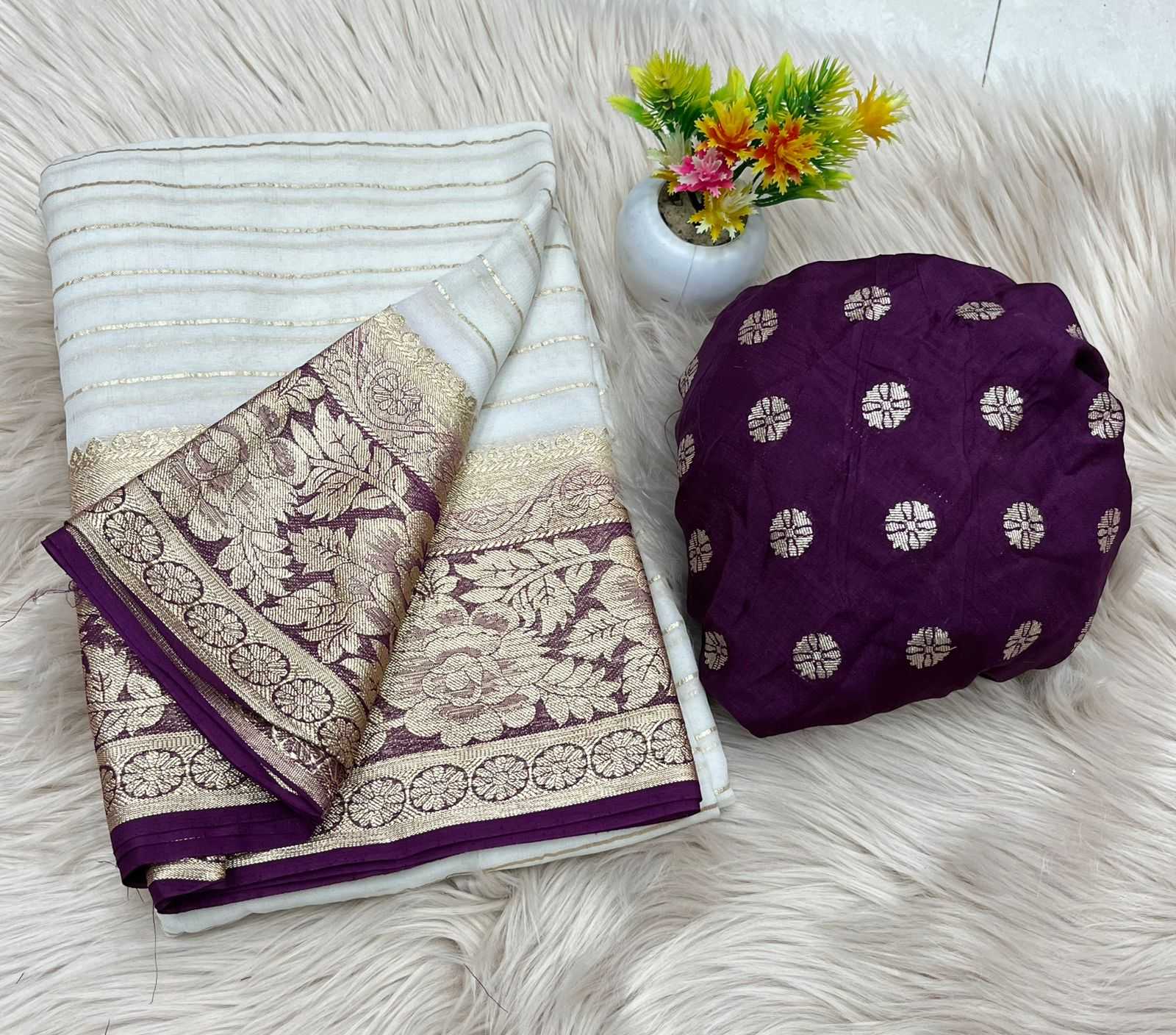 Ynf Pure Viscos RIN198 NAINA Sarees Wholesale Georgette Sarees Zari Border Sarees Viscose Saree Manufacturer
