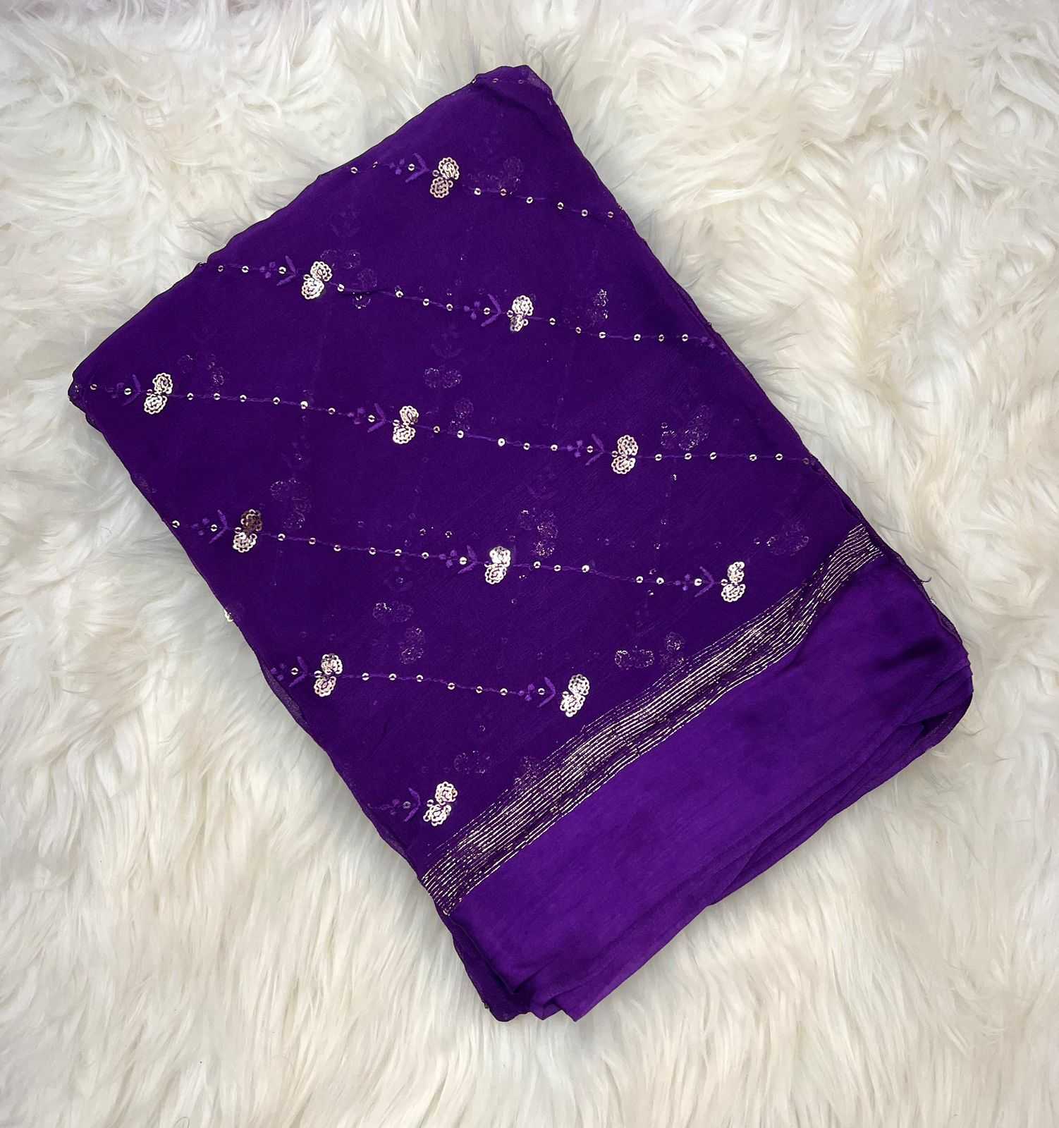 Ynf Pure Viscos RIN198 Satin Patta Sarees Wholesale Georgette Sarees Sequin Sarees Viscose Saree Manufacturer