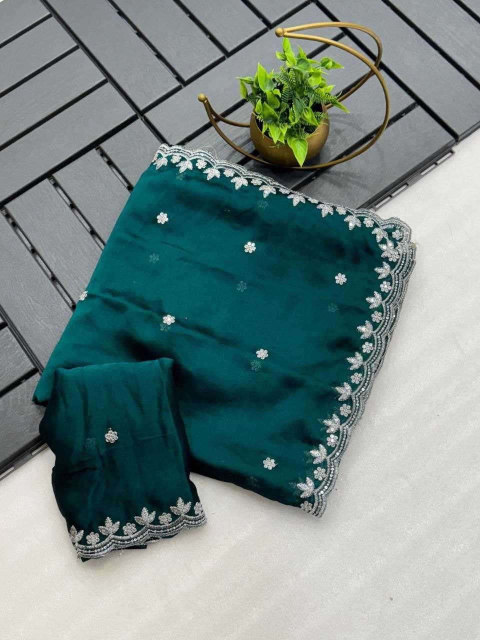 Ynf Rangoli Silk RIN216 Sreeleela Silk Sarees Wedding Collections Festive Collections Wholesale Party Wear Silk Sarees Embroidered Silk Sarees Silk Sarees With Blouse Manufacturer