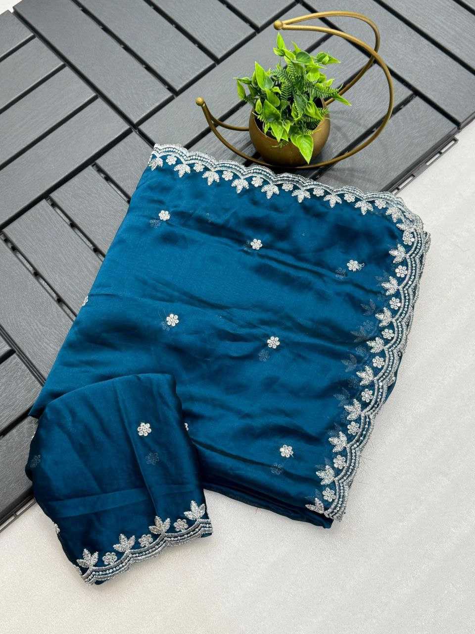 Ynf Rangoli Silk RIN216 Sreeleela Silk Sarees Wedding Collections Festive Collections Wholesale Party Wear Silk Sarees Embroidered Silk Sarees Silk Sarees With Blouse Manufacturer