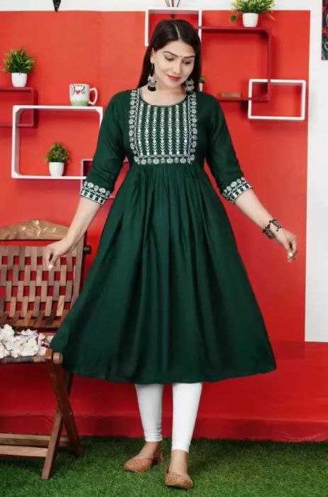 Ynf Rayon KESH461 102 Kurti Wholesale Designer Kurtis Rayon Kurtis Embroidered Kurtis Manufacturer
