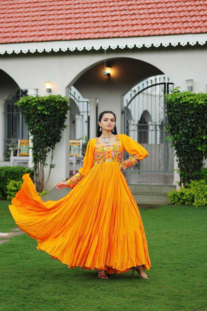 Ynf Rayon KESH491 9255 Gowns Festive Collections Wholesale Work Gowns Navratri Chaniya Choli Manufacturer