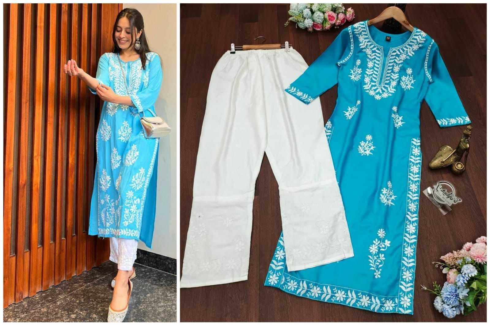 Ynf Rayon KESH502 402 Kurti Plus Size Collections Wholesale Cotton Kurtis Rayon Kurtis Embroidered Kurtis Manufacturer