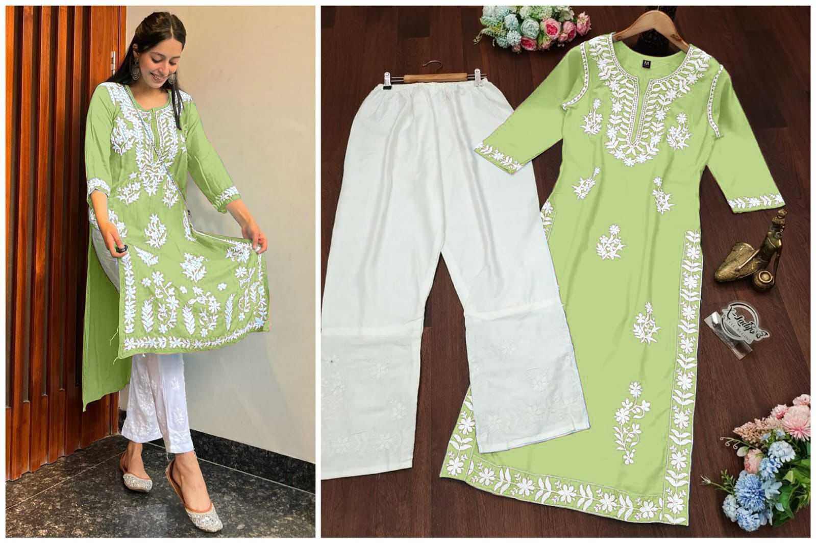 Ynf Rayon KESH502 402 Kurti Plus Size Collections Wholesale Cotton Kurtis Rayon Kurtis Embroidered Kurtis Manufacturer
