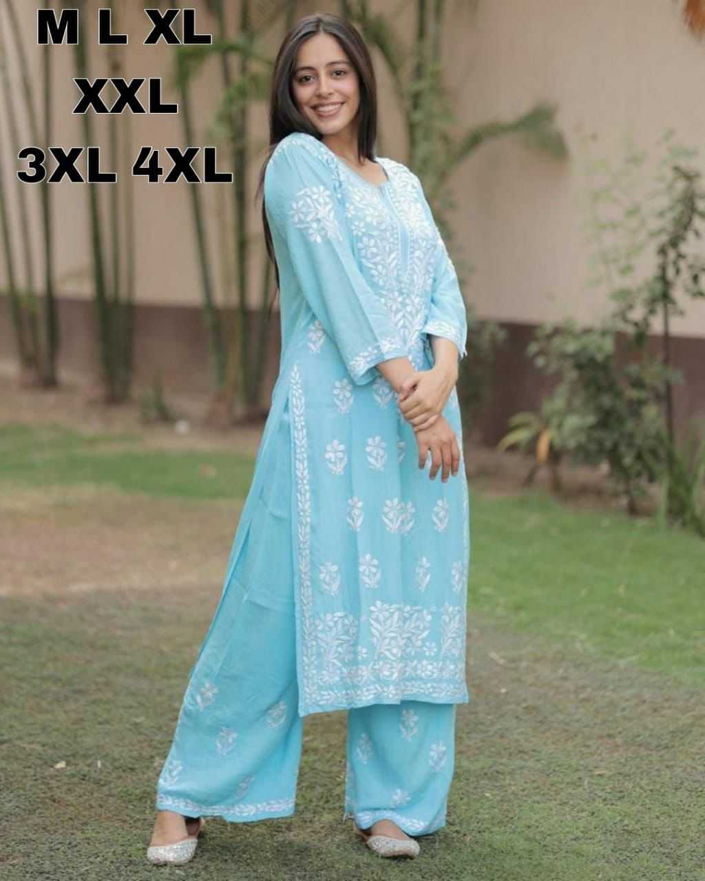 Ynf Rayon KESH502 499 Kurti Wholesale Printed Kurtis Chikankari Kurtis Kurti With Palazzo Manufacturer