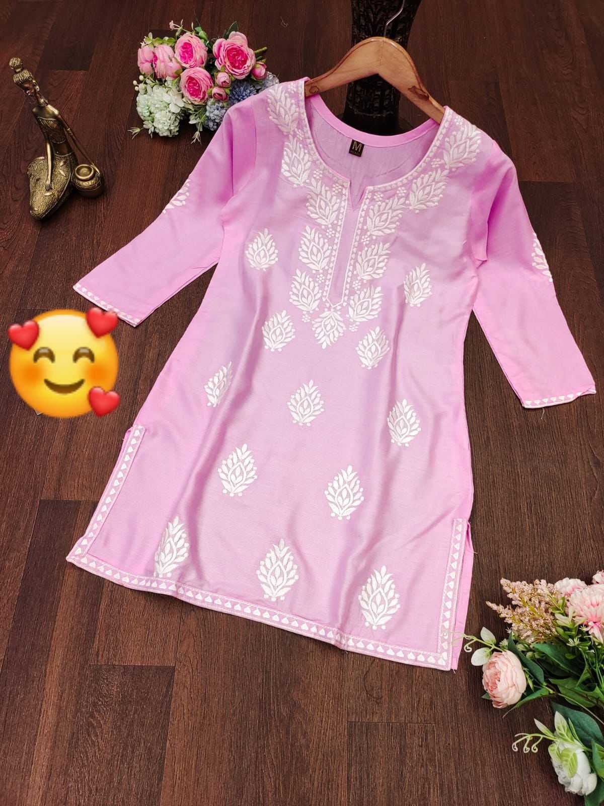Ynf Rayon KESH502 Chikan Tops Kurti Wholesale Rayon Kurtis Embroidered Kurtis Chikan Kurti Manufacturer