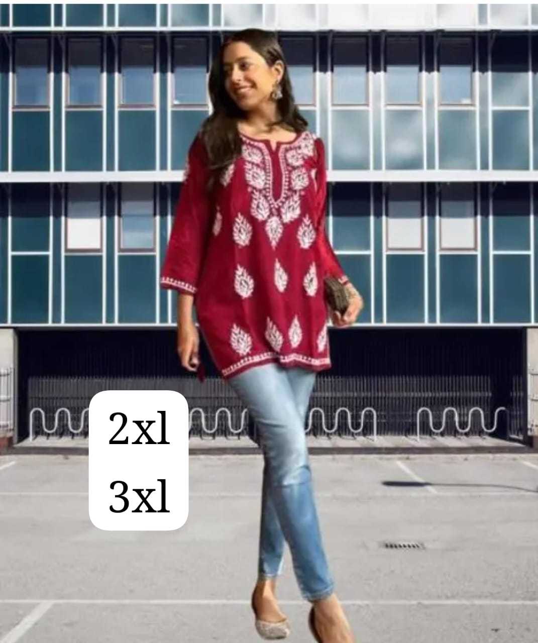 Ynf Rayon KESH502 Chikan Tops Kurti Wholesale Rayon Kurtis Embroidered Kurtis Chikan Kurti Manufacturer