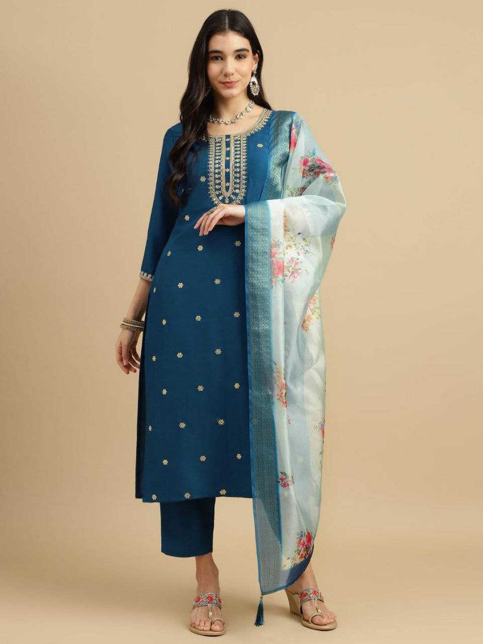 Ynf Rayon KESH517 A5 Kurti Wholesale Rayon Kurtis Kurti Bottom With Dupatta Manufacturer