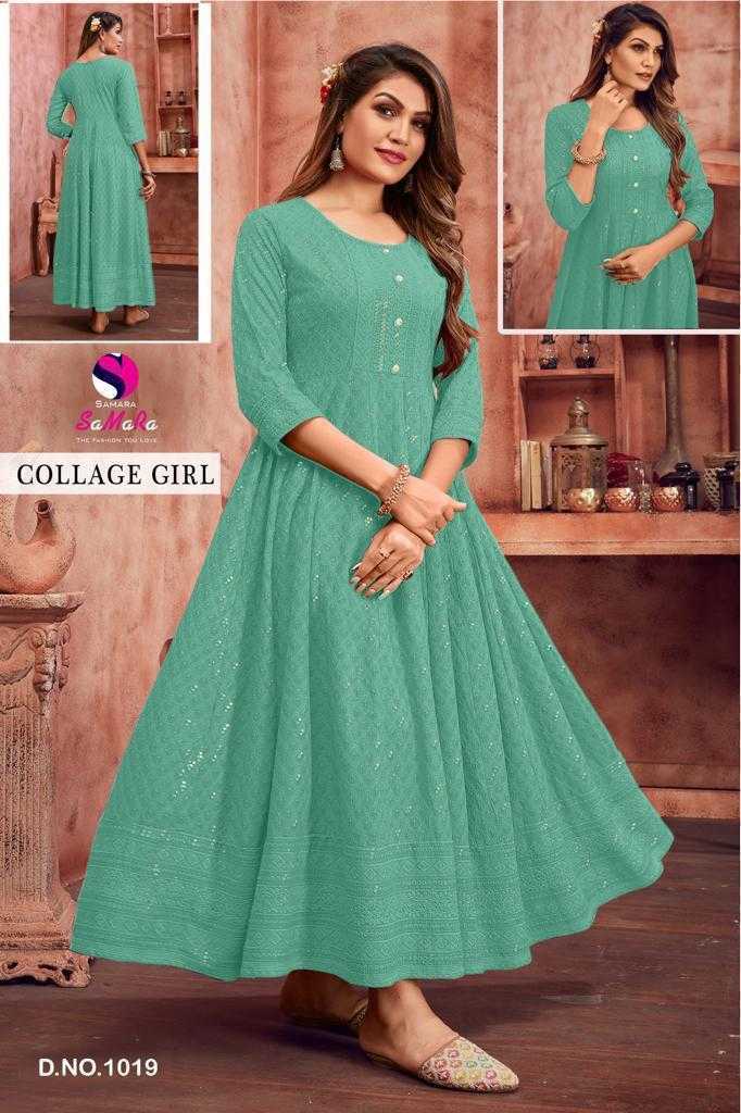 Ynf Rayon RIN190 SaMaRa-COLLEGE GIRL Setwise Collections Wholesale Gowns Catalogs Manufacturer
