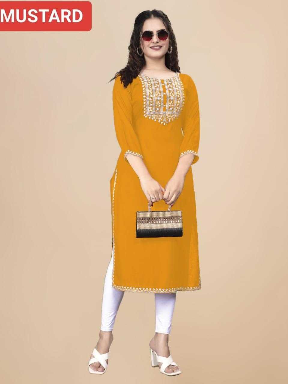 Ynf Rayon RIN220 FANCY Kurti Wholesale Designer Kurtis Ladies Kurti Fancy Kurti Manufacturer
