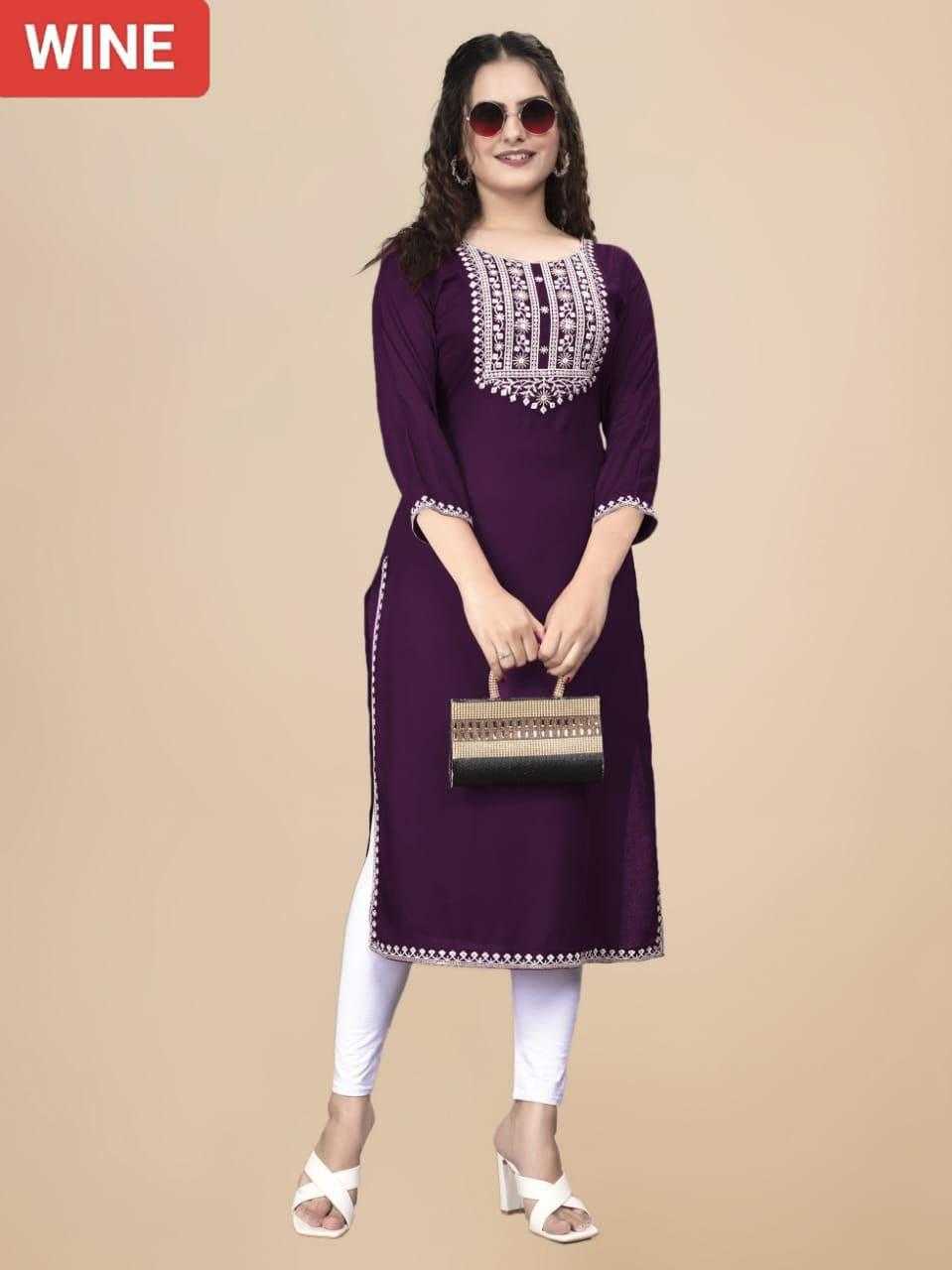 Ynf Rayon RIN220 FANCY Kurti Wholesale Designer Kurtis Ladies Kurti Fancy Kurti Manufacturer