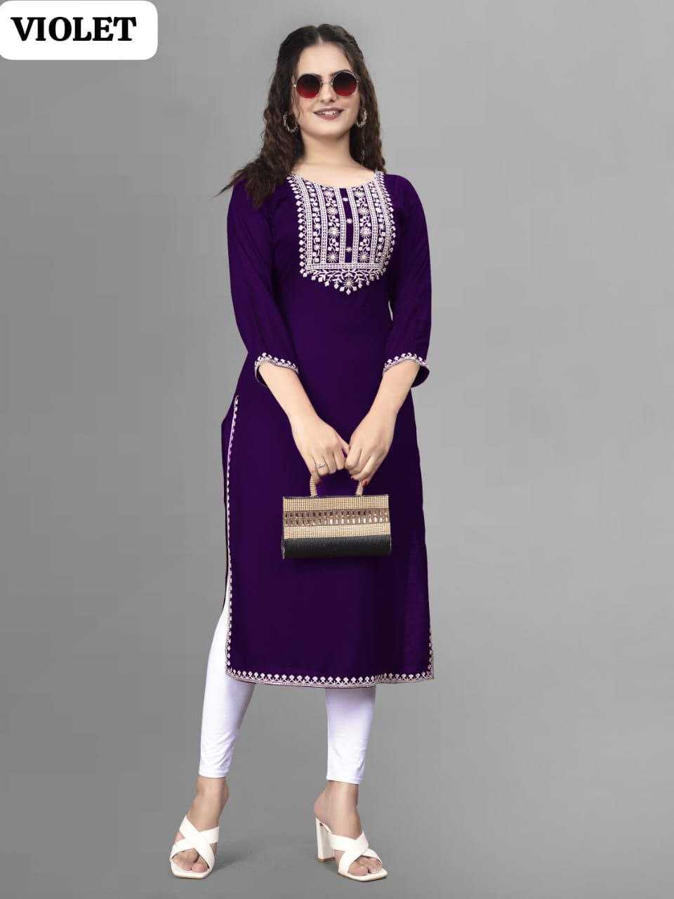 Ynf Rayon RIN220 PARTY Kurti Western Wears Festive Collections Wholesale Casual Kurtis Rayon Kurtis Embroidered Kurtis Manufacturer