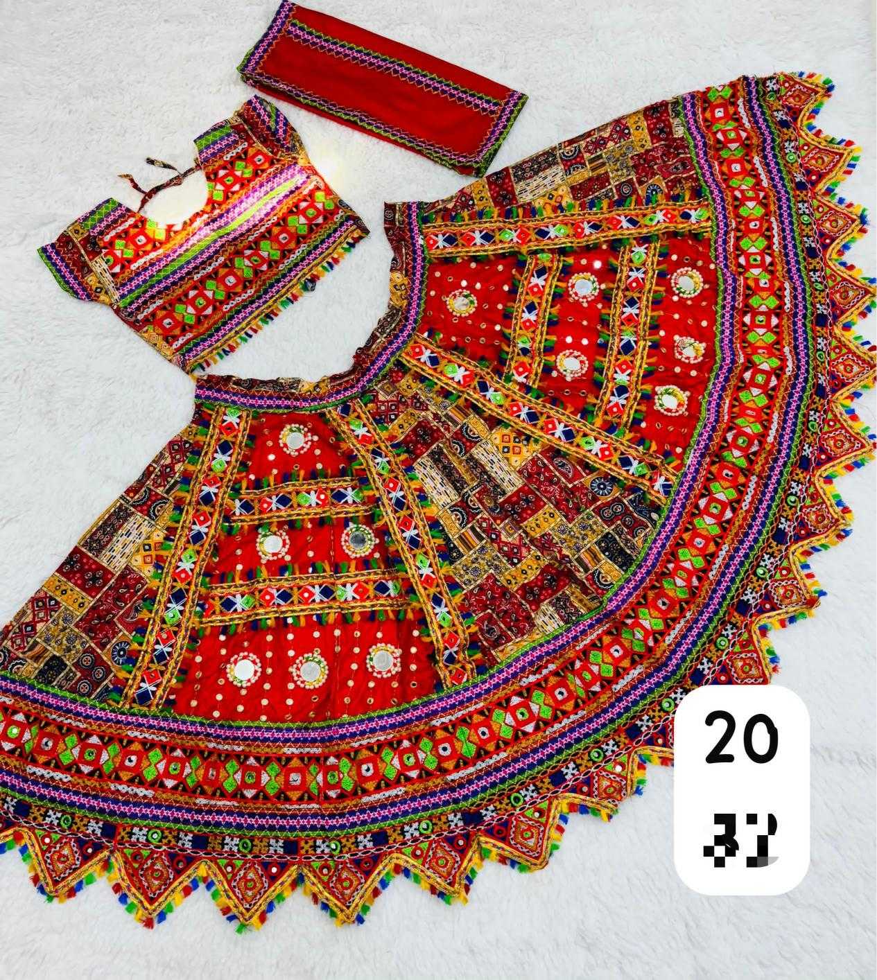 Ynf Rayon RIN235 Heavy Border Kids Wear Festive Collections Wholesale Kids Lehenga Kids Lehenga Choli Kids Navratri Outfits Manufacturer