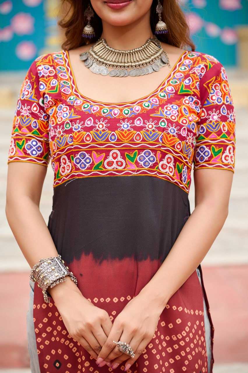 Ynf Reyon Cotton KESH489 1190 Kurti Wholesale Printed Kurtis Half Sleeve Kurtis Round Neck Kurtis Manufacturer