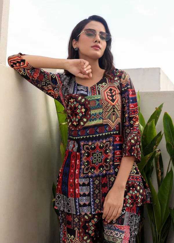 Ynf Reyon Cotton KESH552 76 Western Wears Wholesale Co-ord Set Manufacturer