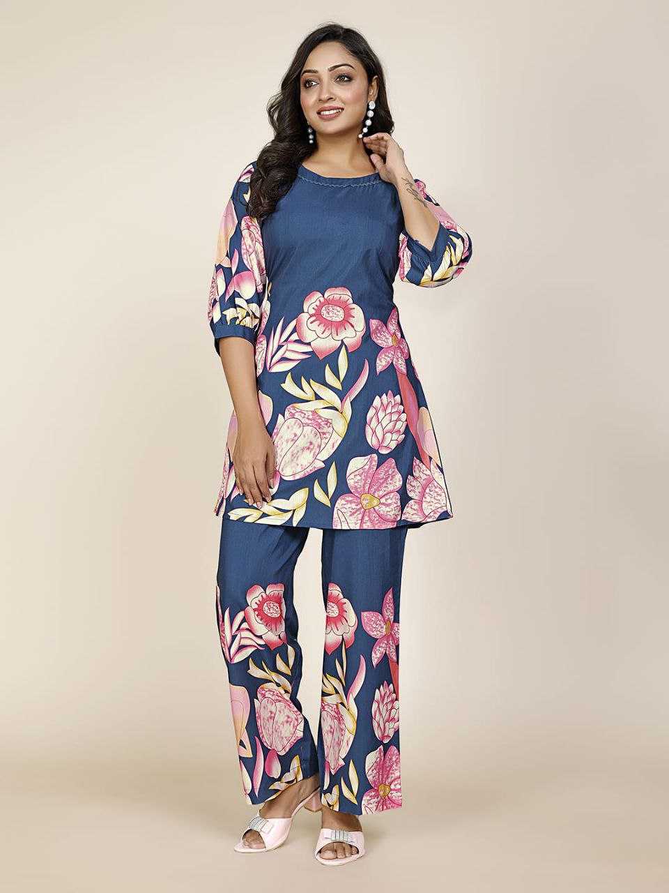 Ynf Reyon Cotton KESH552 76 Western Wears Wholesale Co-ord Set Manufacturer