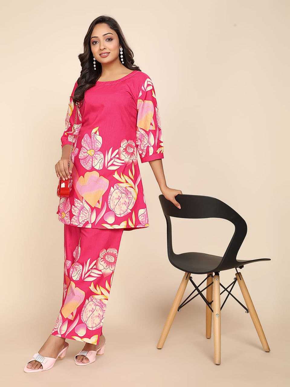 Ynf Reyon Cotton KESH552 76 Western Wears Wholesale Co-ord Set Manufacturer