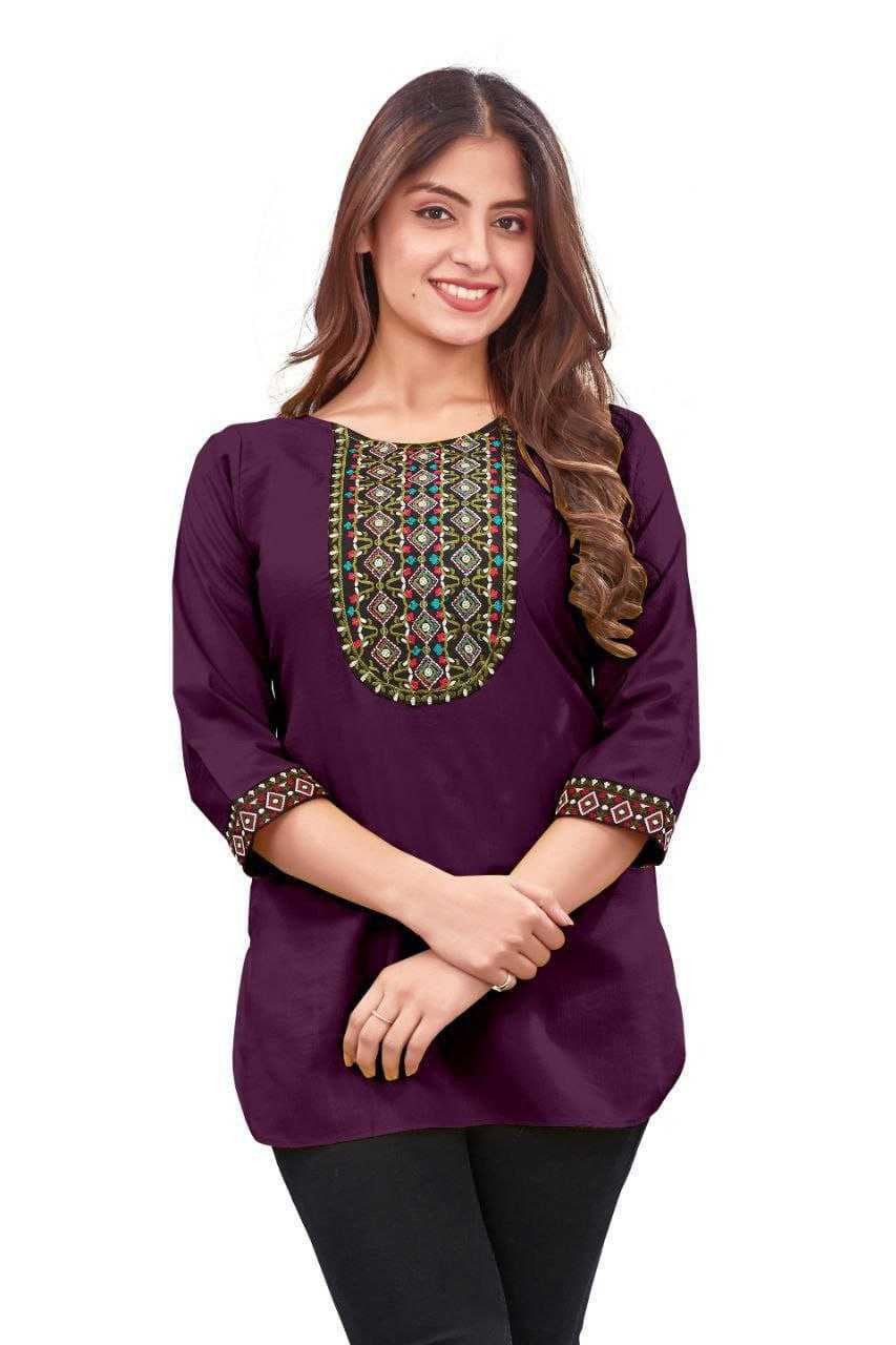 Ynf Reyon Cotton KESH552 RAJHANS Kurti Wholesale Casual Kurtis Festive Kurtis Short Kurtis Embroidered Kurtis Manufacturer