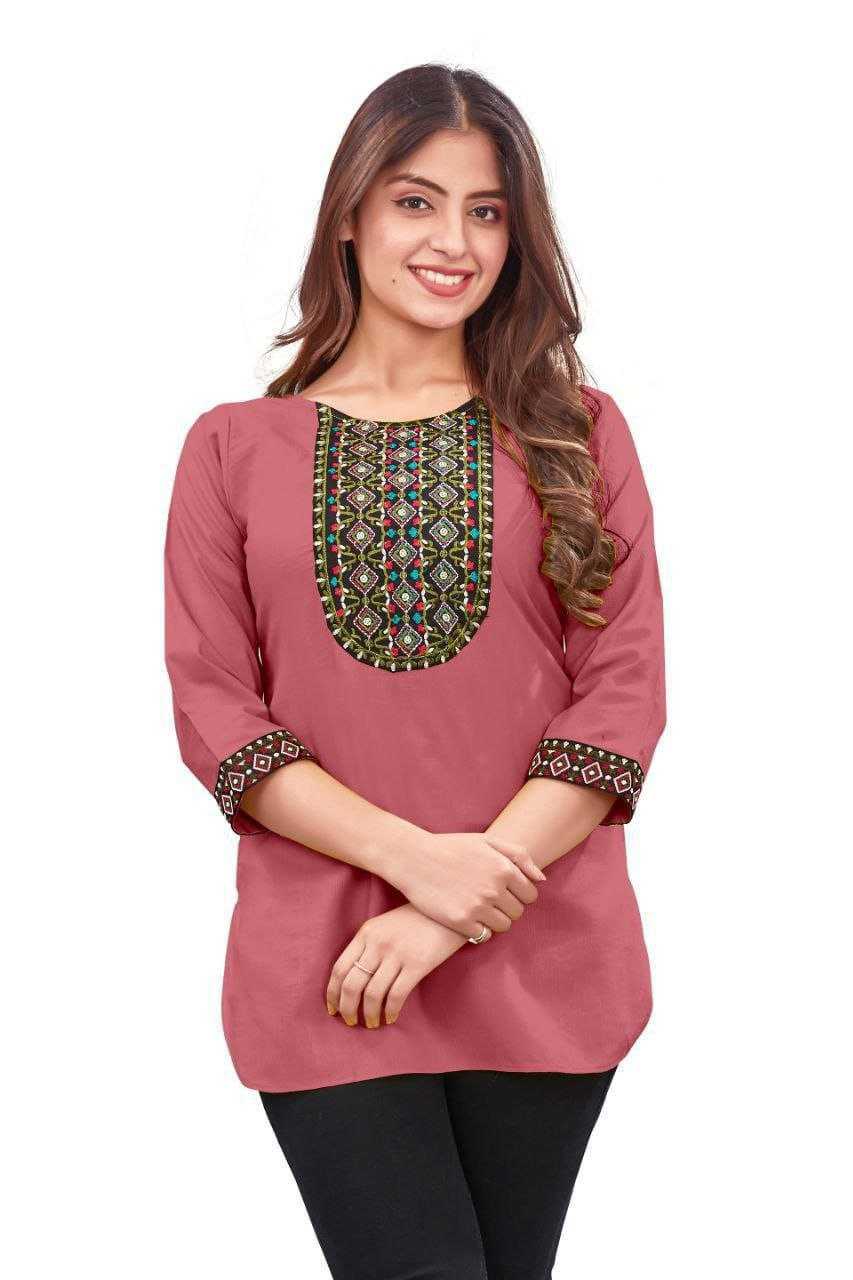 Ynf Reyon Cotton KESH552 RAJHANS Kurti Wholesale Casual Kurtis Festive Kurtis Short Kurtis Embroidered Kurtis Manufacturer