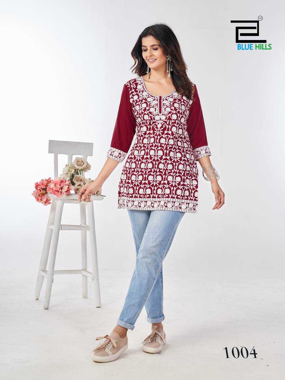 Ynf Reyon Cotton RIN125 Chikankari Kurti Wholesale Short Kurtis Rayon Kurtis Embroidered Kurtis Manufacturer