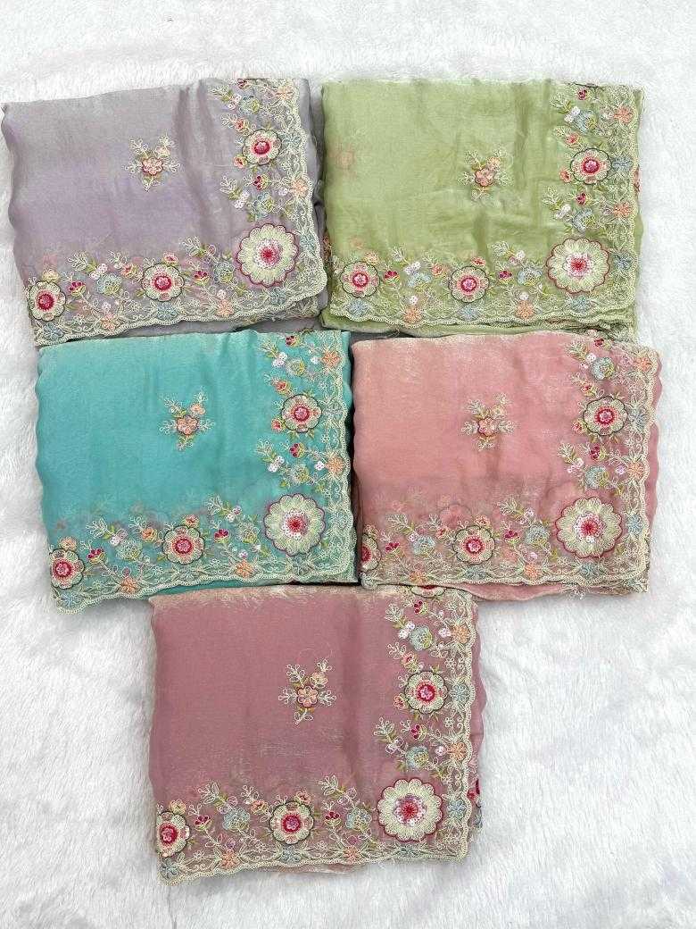 Ynf Satin KESH114 7279 Sarees Wholesale Embroidered Sarees Cutwork Saree Satin Sarees Manufacturer
