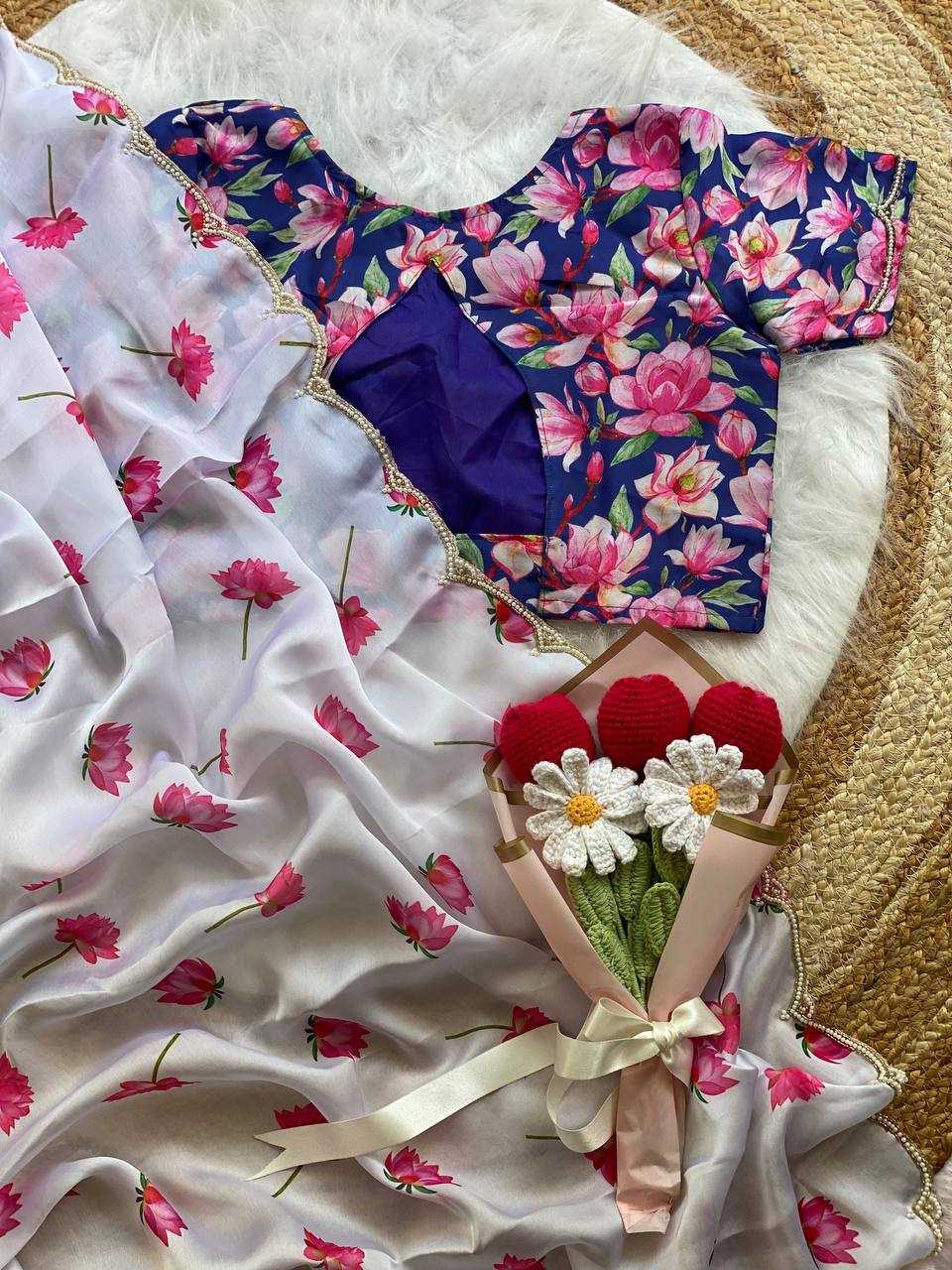 Ynf Satin RIN105 LISA Sarees Wholesale Hand Work Sarees Manufacturer