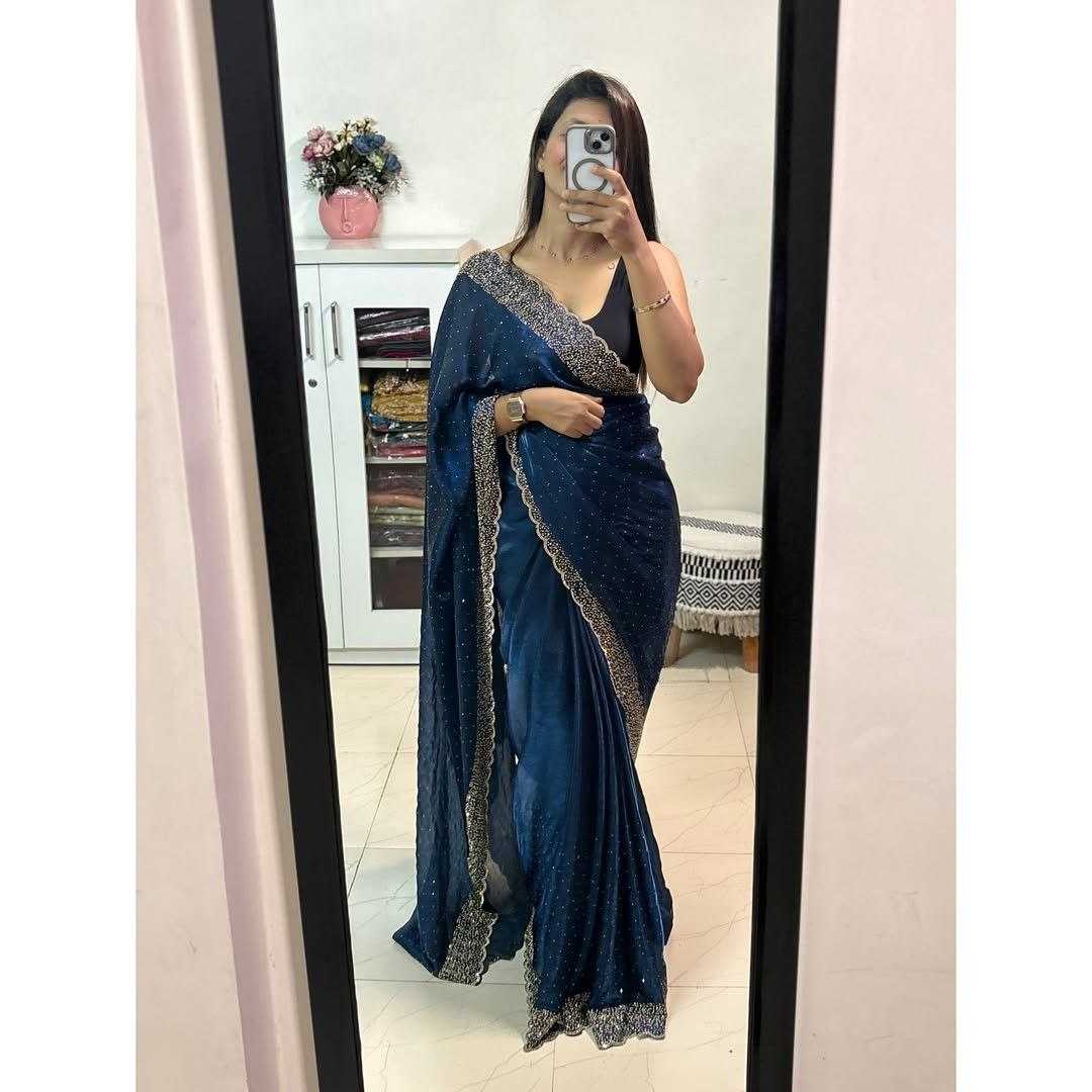 Ynf Satin RIN112 Shakuntala Sarees Wholesale Designer Sarees Lightweight Sarees Satin Sarees Manufacturer