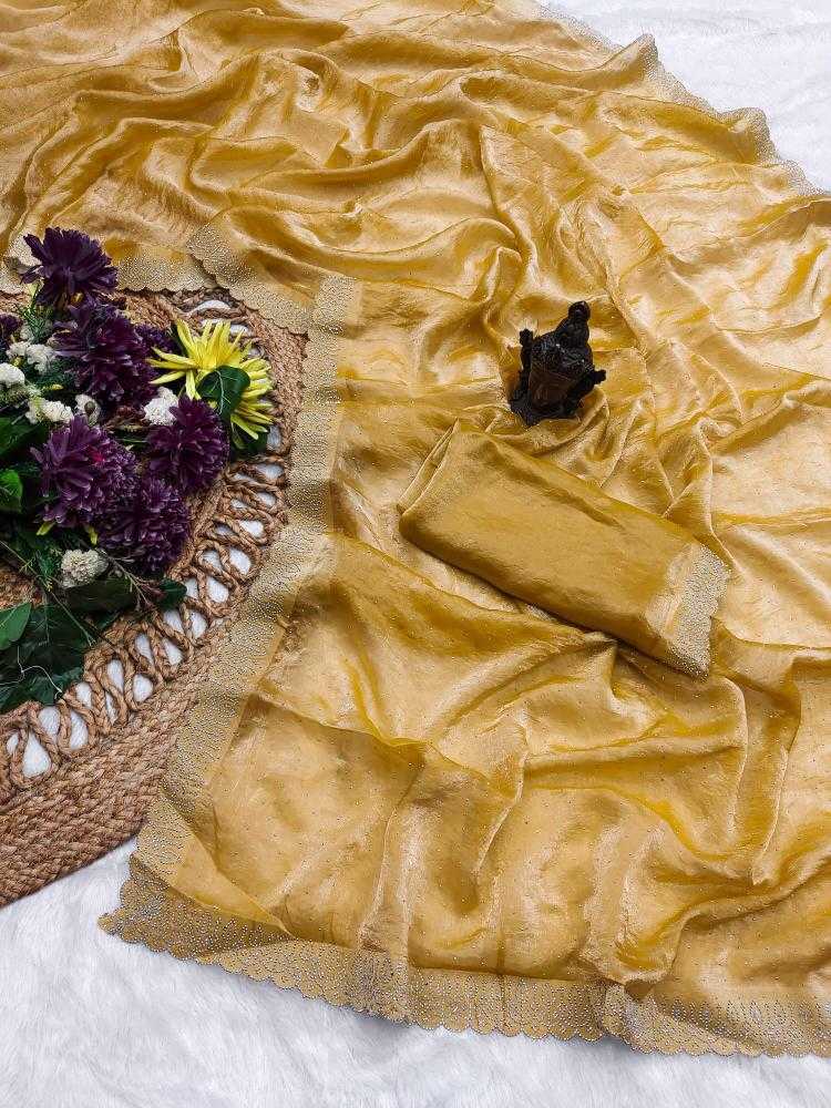 Ynf Satin RIN118 ALIA Sarees Wholesale Designer Sarees Swarovski Sarees Satin Sarees Manufacturer