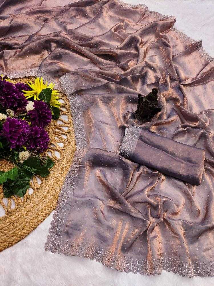 Ynf Satin RIN118 ALIA Sarees Wholesale Designer Sarees Swarovski Sarees Satin Sarees Manufacturer