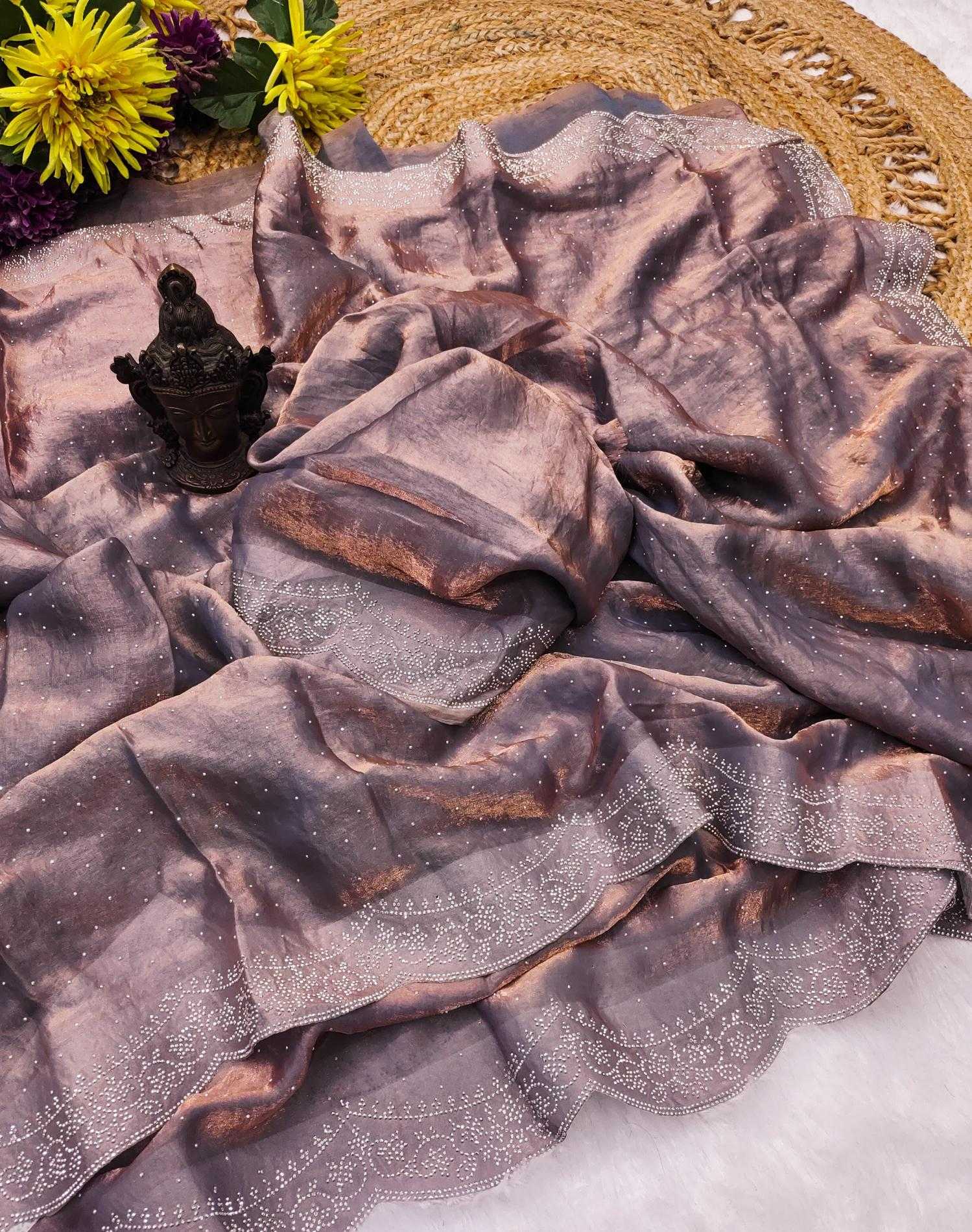Ynf Satin RIN118 WESTERN Sarees Wholesale Designer Sarees Swarovski Sarees Satin Sarees Manufacturer