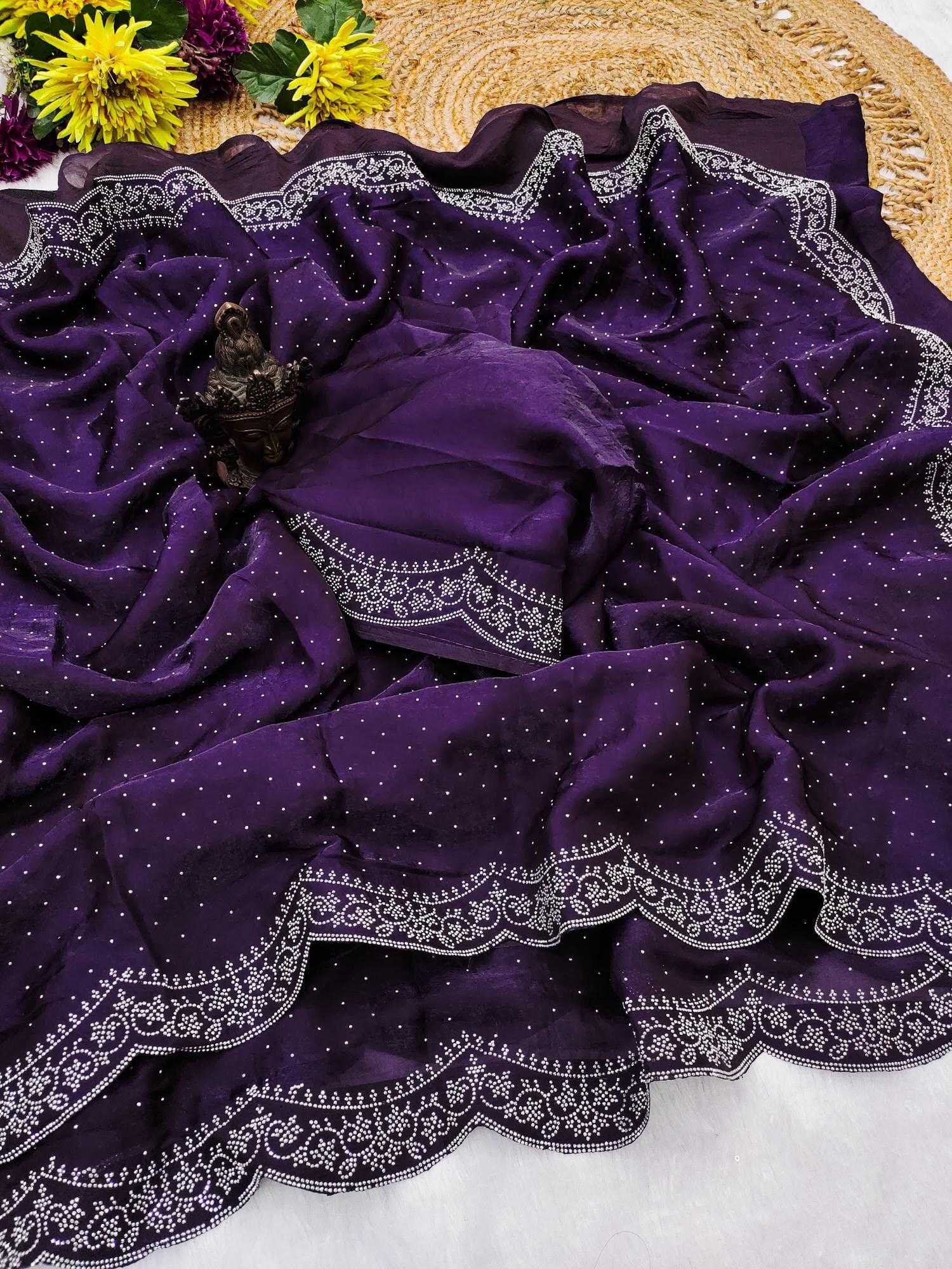Ynf Satin RIN118 WESTERN Sarees Wholesale Designer Sarees Swarovski Sarees Satin Sarees Manufacturer