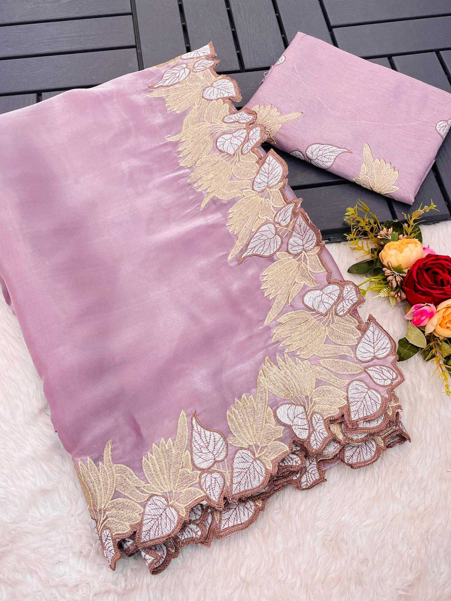 Ynf Satin RIN164 CROSS Sarees Wholesale Jimmy Choo Sarees Organza Sarees Satin Sarees Manufacturer