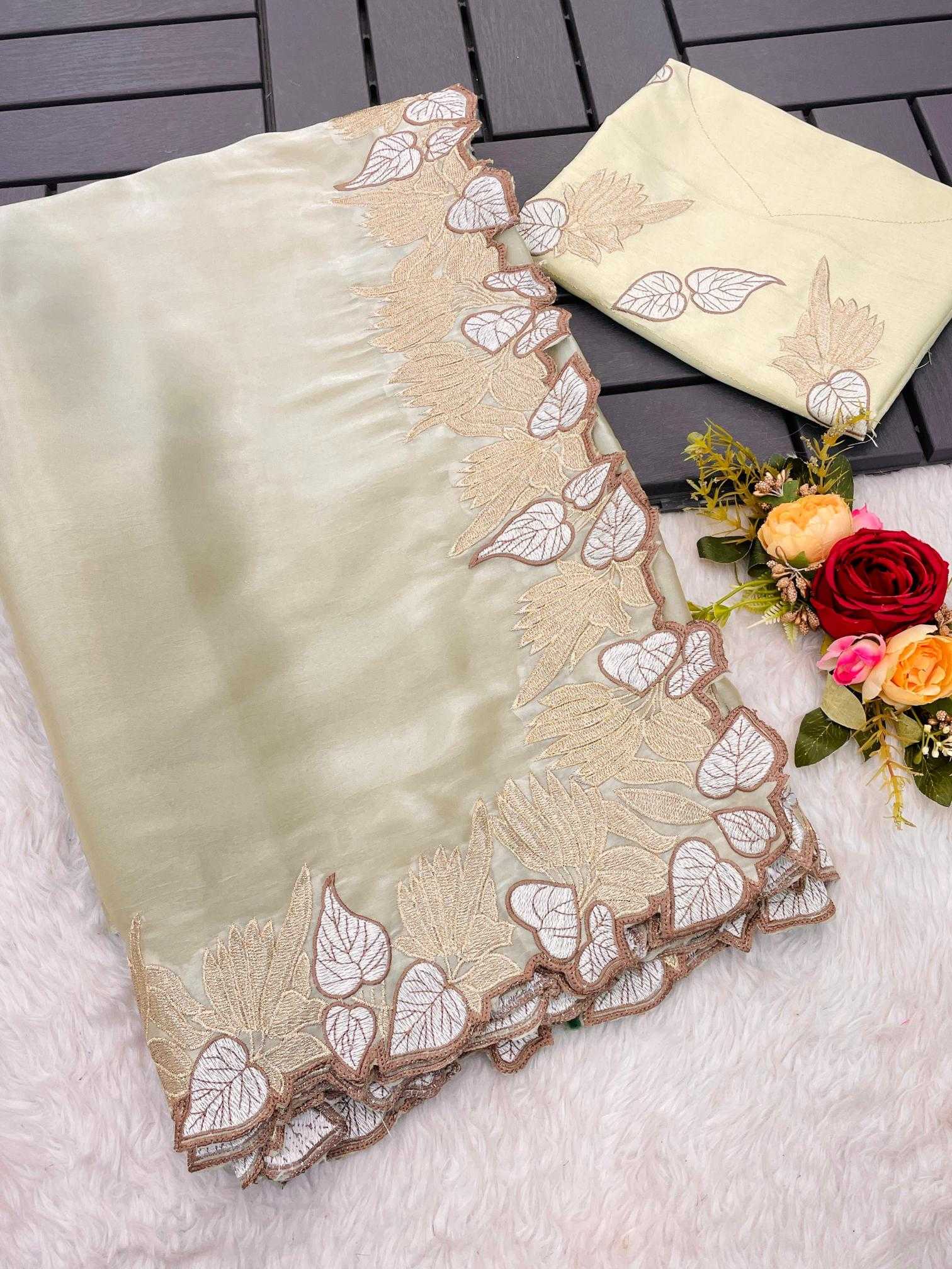Ynf Satin RIN164 CROSS Sarees Wholesale Jimmy Choo Sarees Organza Sarees Satin Sarees Manufacturer