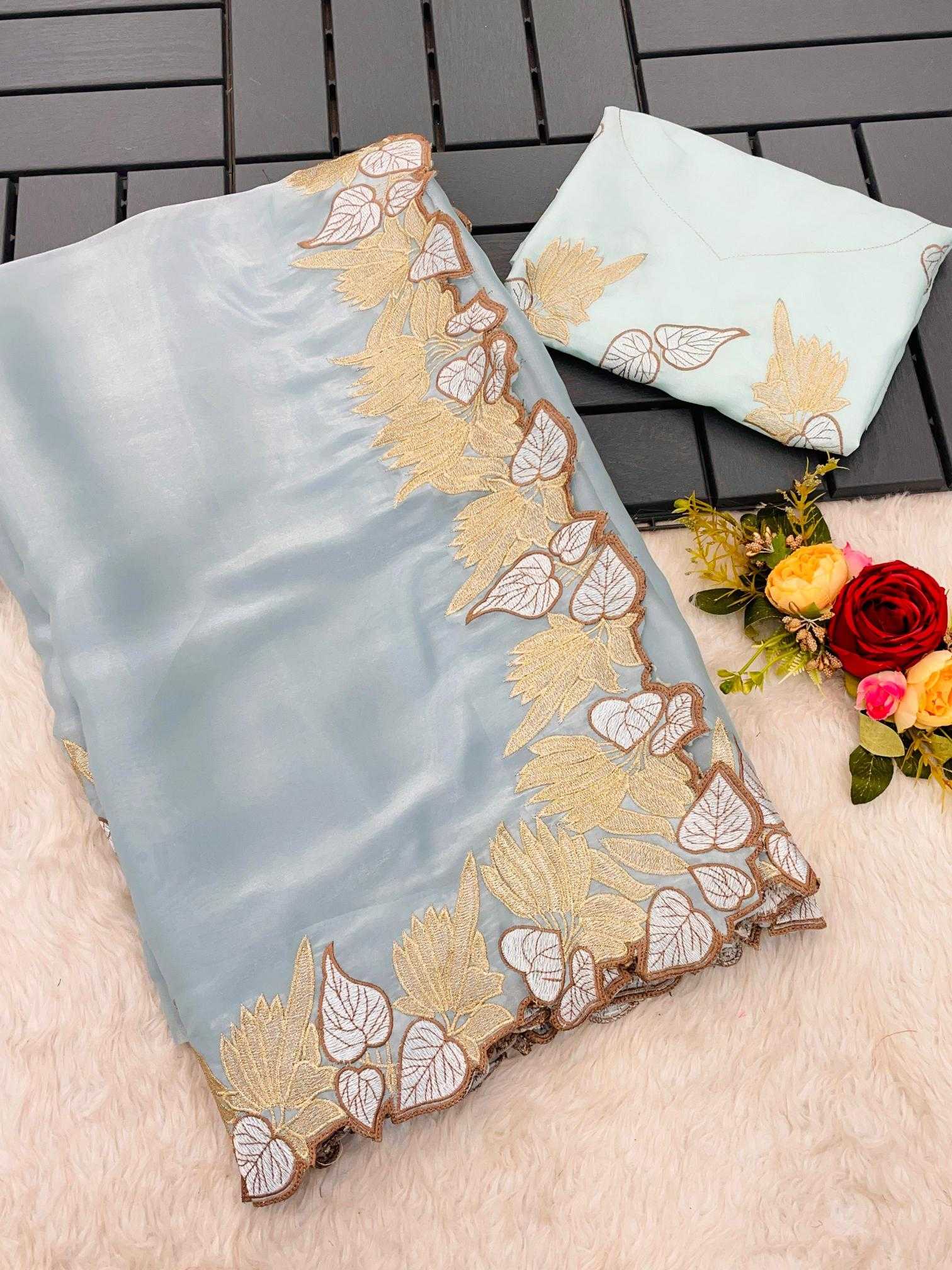 Ynf Satin RIN164 CROSS Sarees Wholesale Jimmy Choo Sarees Organza Sarees Satin Sarees Manufacturer