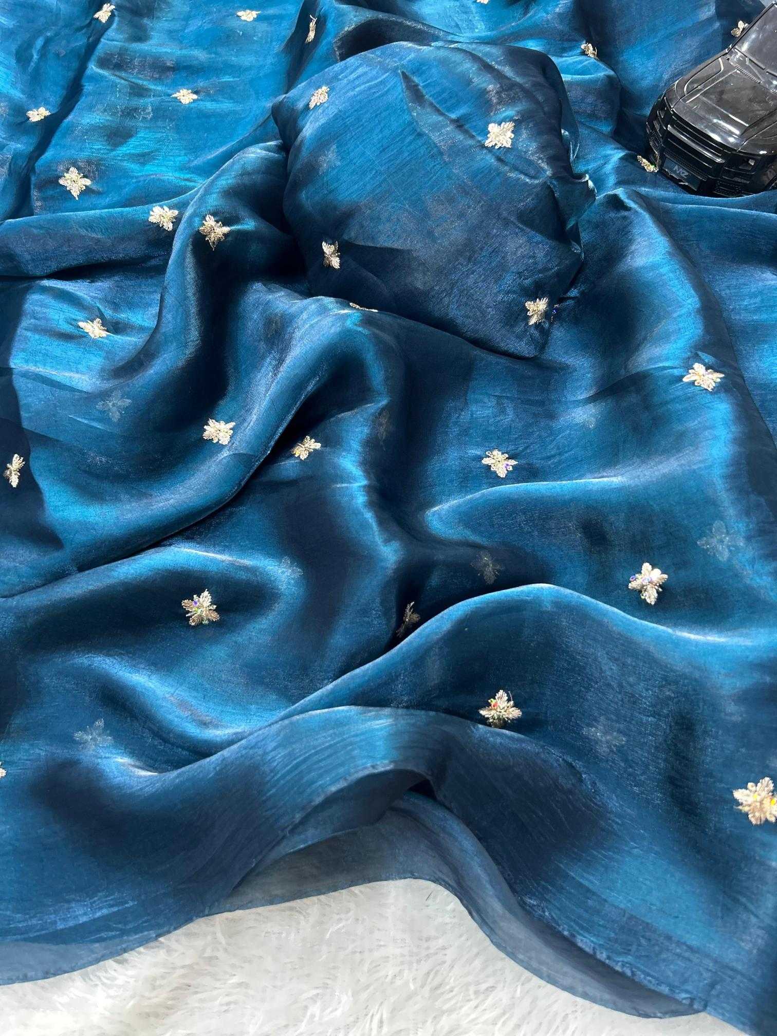 Ynf Satin RIN178 Shad Multi Sarees Wholesale Sequence Sarees Embroidered Sarees Satin Sarees Manufacturer