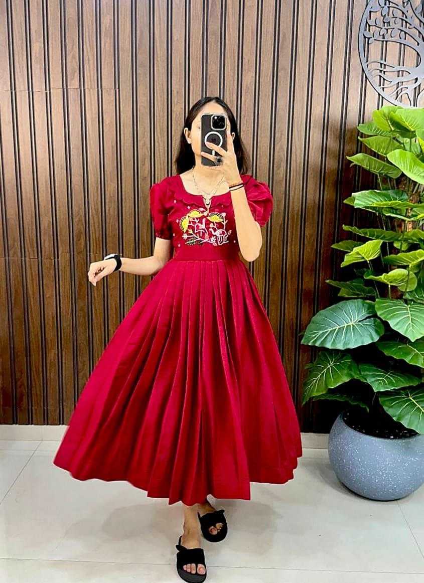 Ynf Silk Cotton RIN161 finishing Suits & Dresses Western Wears Festive Collections Wholesale Tops Cotton Dresses Silk Dresses Manufacturer