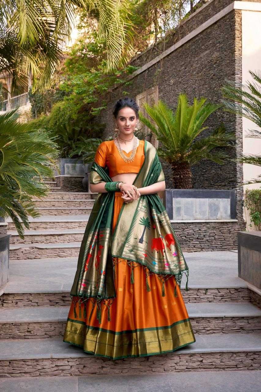 Ynf Silk KESH134 2017 Lehengas Festive Collections Wholesale Silk Lehenga Paithani Lehenga Navratri Chaniya Choli Manufacturer