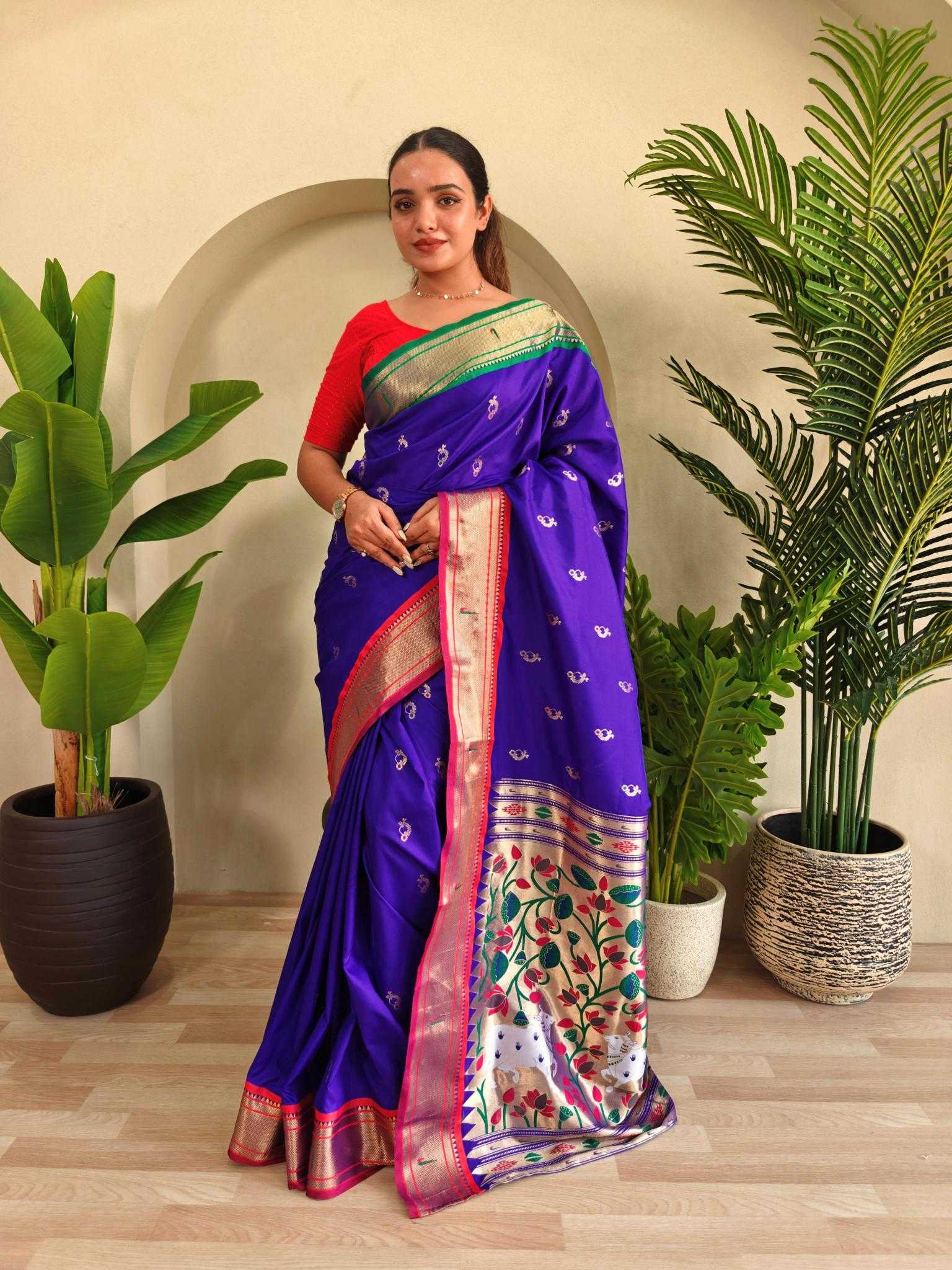 Ynf Silk KESH249 Aabha Silk Sarees Wholesale Paithani Sarees Brocade Sarees Designer Silk Sarees Manufacturer