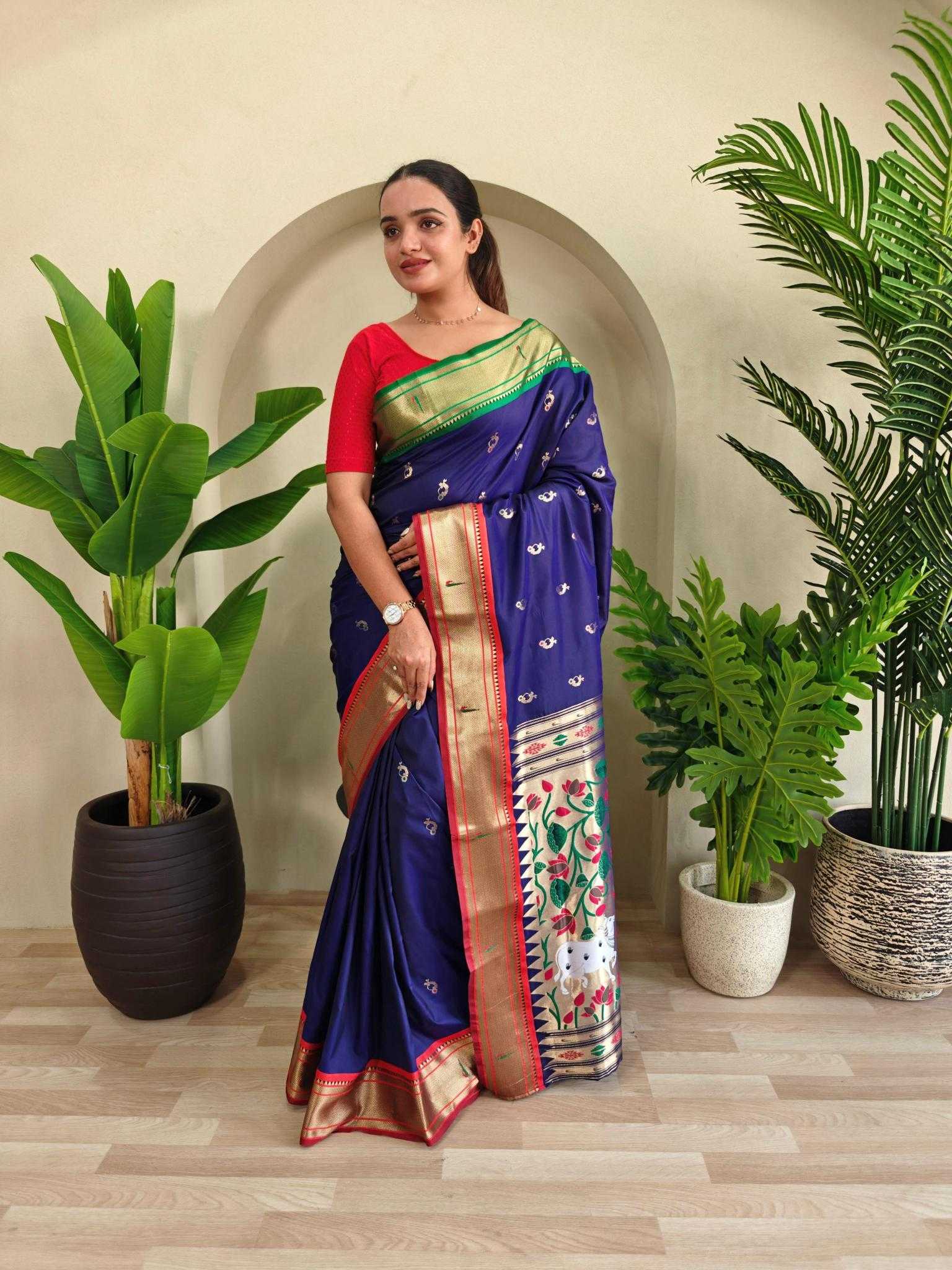 Ynf Silk KESH249 Aabha Silk Sarees Wholesale Paithani Sarees Brocade Sarees Designer Silk Sarees Manufacturer