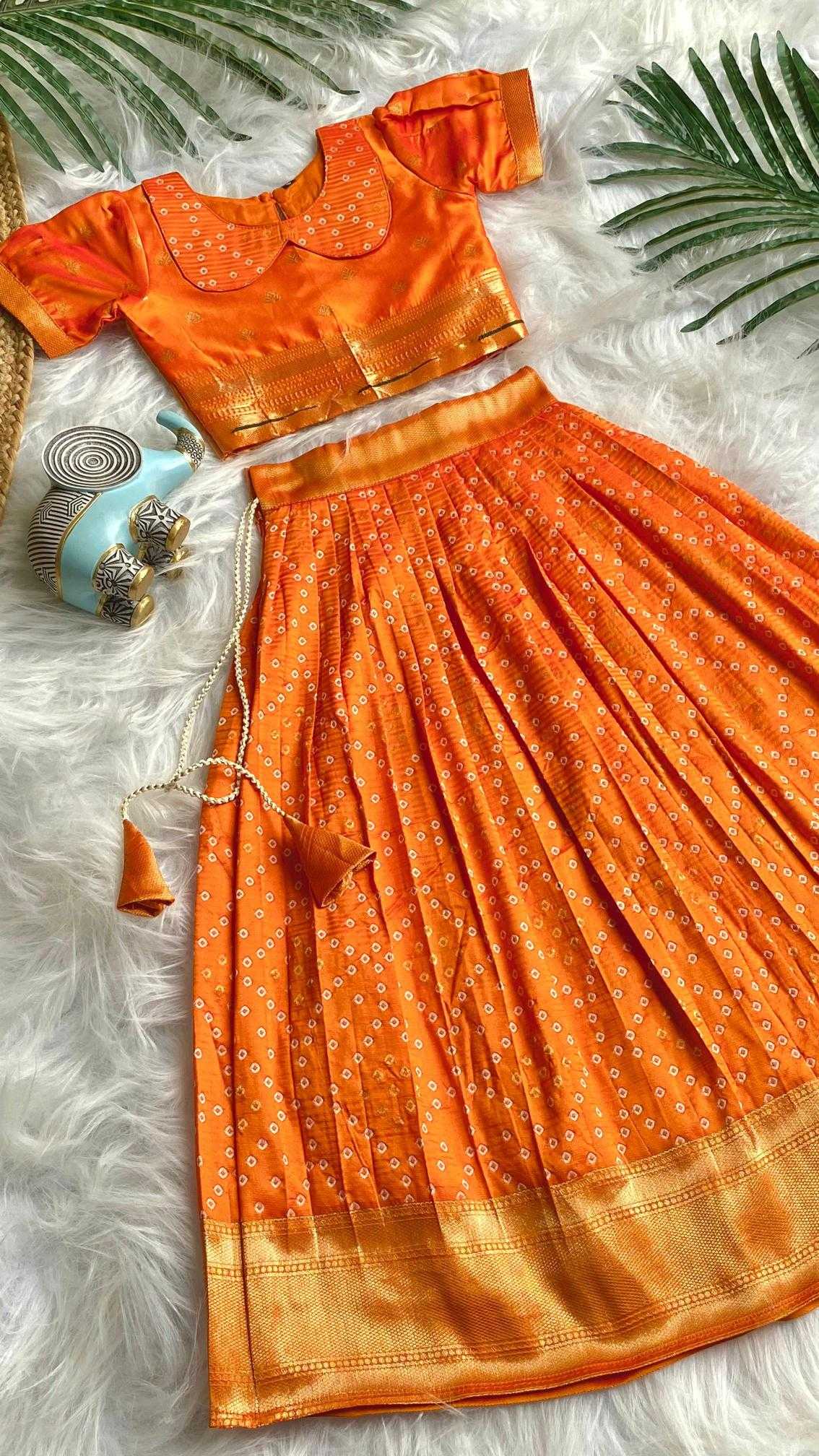 Ynf Silk KESH249 K Bandhej Kids Wear Wholesale Kids Lehenga Kids Lehenga Choli Baby Girl Lehenga Manufacturer