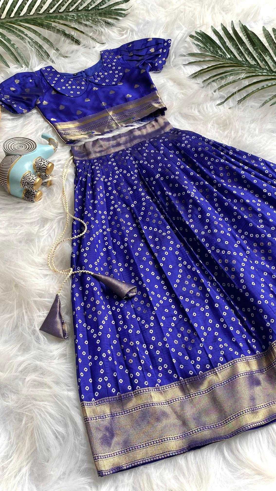 Ynf Silk KESH249 K Bandhej Kids Wear Wholesale Kids Lehenga Kids Lehenga Choli Baby Girl Lehenga Manufacturer