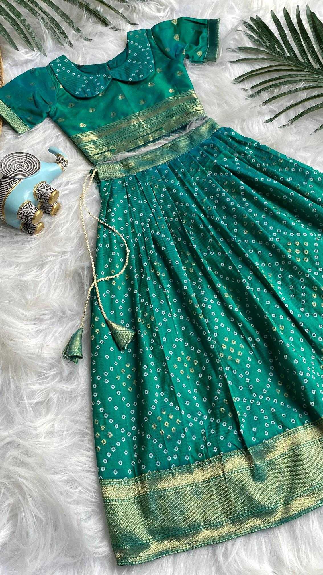 Ynf Silk KESH249 K Bandhej Kids Wear Wholesale Kids Lehenga Kids Lehenga Choli Baby Girl Lehenga Manufacturer