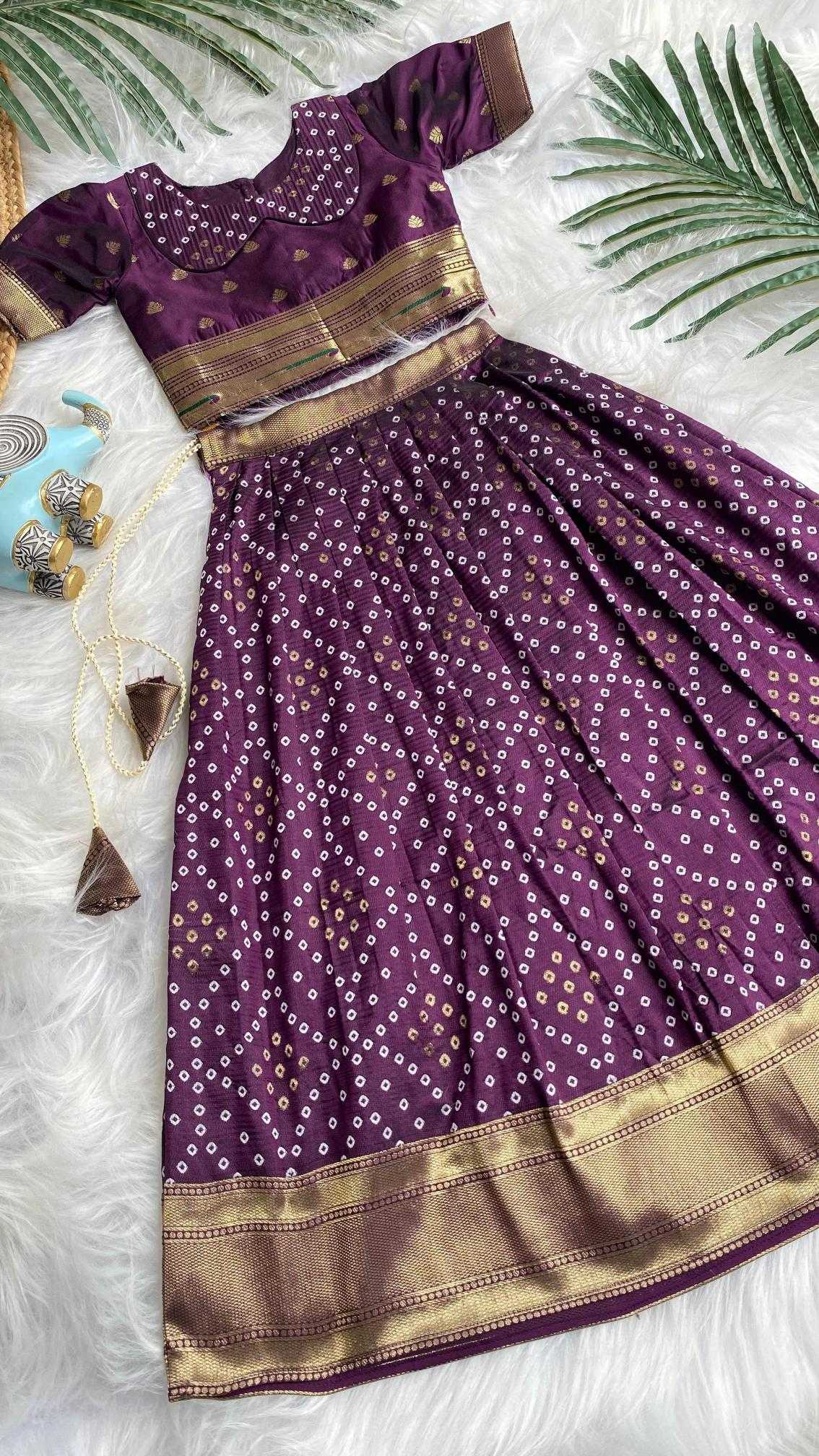 Ynf Silk KESH249 K Bandhej Kids Wear Wholesale Kids Lehenga Kids Lehenga Choli Baby Girl Lehenga Manufacturer